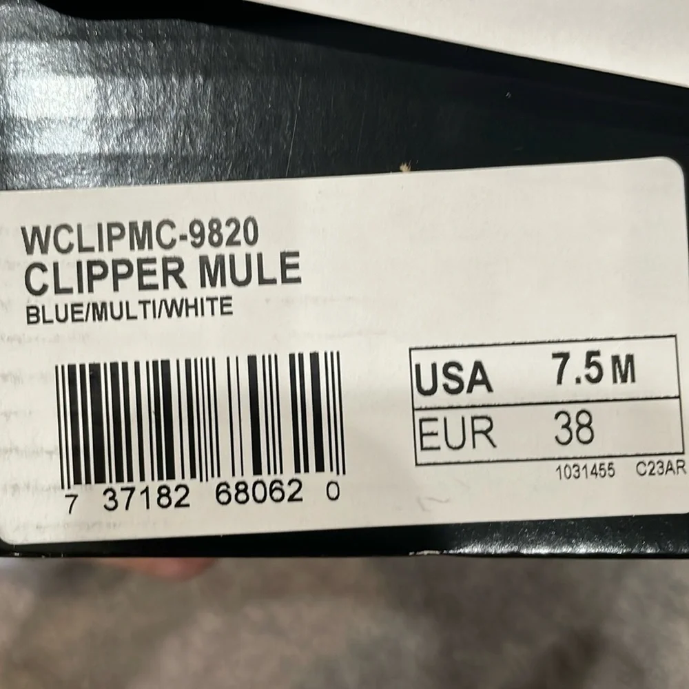 NWB Lugz Womens mule blue/white slip on sneakers. Size 7.5 - Picture 6 of 6